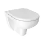 Jika Lyra Plus perem nélküli fali WC modern fürdőszobai környezetben.