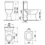 Jika Deep by Jika magasított monoblokkos álló WC csésze 8236160000001