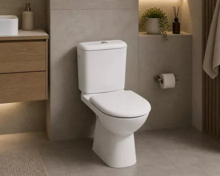 Jika Deep by Jika magasított monoblokk WC csésze, fehér kivitelben.