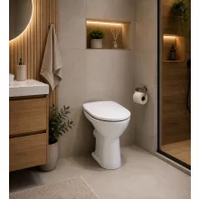 Jika Lyra Plus hátsó kifolyású lapos öblítésű álló WC csésze 8253860000001