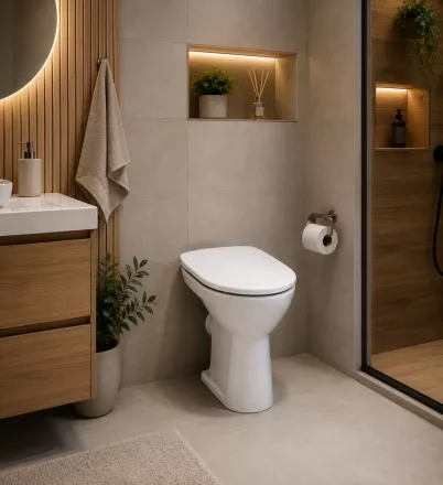 Jika Lyra Plus hátsó kifolyású lapos öblítésű álló WC csésze 8253860000001