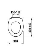 Jika Zeta duroplaszt WC ülőke 8932740000001