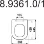 Jika Deep by Jika Duroplast levehető WC ülőke fém zsanérokkal, fehér 8936103000631