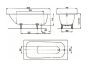 Kaldewei Saniform Plus 375-1 Téglalap alakú acél kád 1600x700 mm, fehér 111700010001