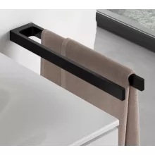   Keuco Edition 11 rejtett rögzítésű fali törölközőtartó 450 mm, matt fekete 11118370000