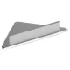 Keuco Edition 400 sarok zuhanypolc beépített üvegtörlővel, eloxált aluminium 11557170100