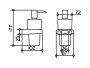 Keuco Elegance fali pumpás folyékony szappanadagoló 11654019000