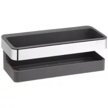  Keuco Moll fali tusfürdő tartó, króm/antracit 12758010001