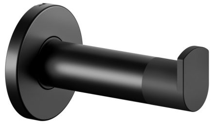 Keuco Plan törölközőakasztó ajtópufferrel 91 mm, matt fekete 14911370000