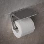 Keuco Plan WC papír tartó polccal és szürke csúszásgátló betéttel, króm 14973010000