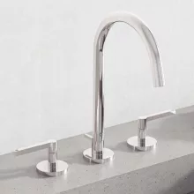   Kludi Nova Fonte Puristic háromlyukú mosdócsaptelep lefolyógarnitúrával ECO króm 201430515