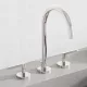 Kludi Nova Fonte Puristic háromlyukú mosdócsaptelep lefolyógarnitúrával ECO króm 201430515