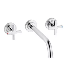   Kludi Nova Fonte Classic komplett falra szerelhető mosdócsaptelep 240 mm kinyúlással króm 201460520