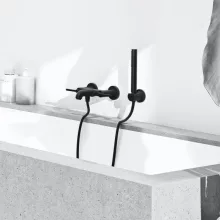   Kludi Nova Fonte Puristic fekete kád és zuhanycsaptelep 205403915