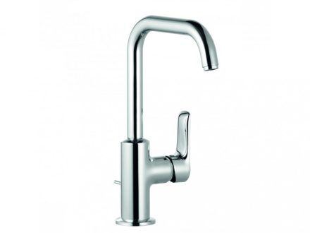 Kludi Pure&Solid egykaros mosdócsap elfordítható kifolyó, lefolyógarnitúrával 340250575