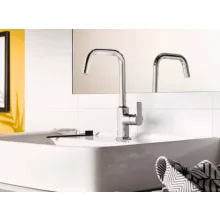   Kludi Pure&Easy mosdócsap egykaros oldalkarral és lefolyógarnitúrával, króm 370230565