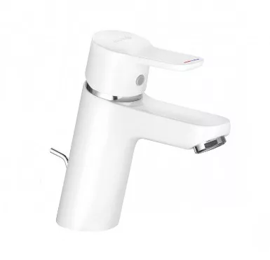 Kludi Pure&Easy 70 egykaros mosdócsaptelep automata lefolyógarnitúrával, fehér/króm 373829165