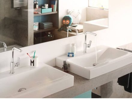 Kludi Pure&Style oldalkaros mosdócsaptelep leeresztőszelep nélkül, króm 400240575