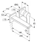 Kludi Zenta SL fali mosdócsaptelep 180 mm hosszú kifolyóval, króm 482440565