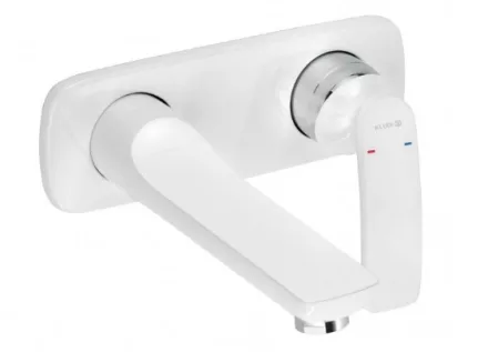 Kludi Balance falsík alatti, kétlyukas szerelésű mosdócsaptelep króm/fehér 522469175
