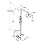 Kludi Logo thermostat dual shower system 6809505-00