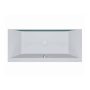 Kolpa San Copelia Light-FS térben álló fürdőkád átlátszó fallal 180x80 cm, kromóterápiával, fehér 510470