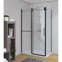   Kolpa San Virgo Uni TK 120x90/K zuhanykabin fekete profillal 513130
