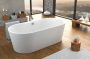 Kolpa San Comodo-FS fürdőkád levegő masszázsrendszerrel 185x90 cm, le-és túlfolyóval, szürke 518060