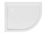 Kolpa San Malur előlapos jobbos akril zuhanytálca 100x80 cm, aszimmetrikus, fehér 537060