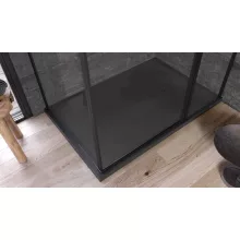   Kolpa San Limbo műmárvány zuhanytálca 140x80, beépíthető vagy padlóra helyezhető, antracit 551200