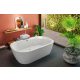 Kolpa San Adam&Eva FS térben álló akril fürdőkád le-és túlfolyóval 190x120 cm, fehér 561130