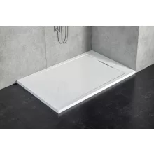   Kolpa San Capo öntött műmárvány zuhanytálca 100x80, beépíthető/padlóra helyezhető, fehér 565030