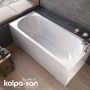 Kolpa San Betty beépíthető fürdőkád test 170x70 cm, oldallefolyóval, fehér 565380