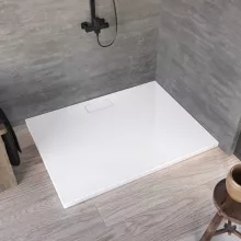   Kolpa San Drop akril zuhanytálca 140x90 cm, beépíthető vagy padlóra tehető, fehér 565660