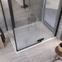 Kolpa San Drop akril zuhanytálca 120x90 cm, beépíthető vagy padlóra tehető, fehér 565670