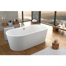   Kolpa San Comodo-FS fürdőkád levegő masszázsrendszerrel 185x90, le-és túlfolyóval, fehér 570360