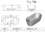 Kolpa San Comodo-FS fürdőkád levegő masszázsrendszerrel 185x90, le-és túlfolyóval, fehér 570360