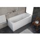 Kolpa San Destiny beépíthető fürdőkád le-és túlfolyóval 160x70 cm, fehér 571010