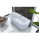 Kolpa San Dream-SP akril fürdőkád levegő masszázsrendszerrel 170x75 cm, le- és túlfolyóval, fehér 577190
