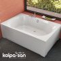 Kolpa San Adam&Eva FS beépíthető akril fürdőkád 195x125 cm, fehér 593200