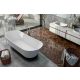 Kolpa San Atys Duo-FS térben álló fürdőkád tartó lemezen 174x70 cm, le-és túlfolyóval, matt fehér 622760