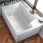 Kolpa San Nabucco kétszemélyes beépíthető akril fürdőkád 190×120 cm, fehér 740360