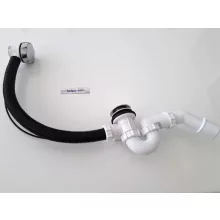 Kolpa San Le és túlfolyó garnitura 650 mm fekete 746290