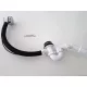 Kolpa San Le és túlfolyó garnitura 650 mm fekete 746290