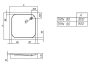 Kolpa San Trin előlapos akril zuhanytálca 80x80 cm, fehér 754890