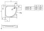 Kolpa San Ontex negyedköríves előlapos akril zuhanytálca 80x80 cm, fehér 755140