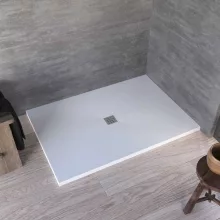   Kolpa San Stiletto öntött műmárvány zuhanytálca 130x90, beépíthető vagy padlóra tehető, fehér 922790