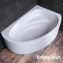   Kolpa San Libretto balos előlapos kombinált masszázsos kád 160x100, mikro fúvókákkal, fehér 927380