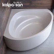   Kolpa San Dolores előlapos kombinált masszázsrendszerű kád 140x140, mikrofúvókákkal, fehér 927590