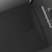   Laufen Pro szögletes zuhanytálca 150x150 cm, antracit H2139530780001